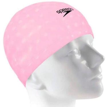 Imagem de Touca de Natação Speedo Comfort 3D CAP Impermeável, Rosa