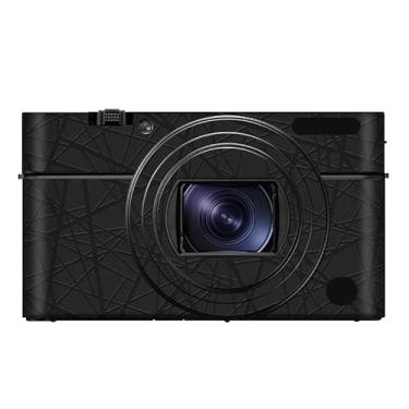 Imagem de Adesivo para o corpo da câmera película protetora acessórios para Sony RX100 V RX100 IV Vinil Wrap Decalques RX100M4 RX100M5 RX100M5A (Cruz Ultra Preto)