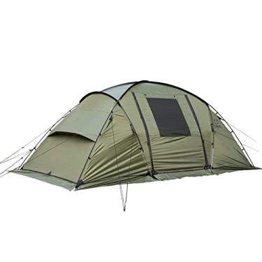 Imagem de S'more Barraca de acampamento grande com varanda, barraca de acampamento durável à prova de intempéries para 2/3/4/5/6 pessoas, barraca familiar com 2 cômodos, barraca de fácil configuração com sala