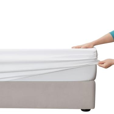 Imagem de Protetor de Colchão Solteiro Impermeável 88x188cm com Elástico | Antiácaro, Antipoeira, Lavável à Mão | Proteção Higiênica e Confortável