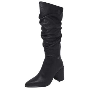 Imagem de Bota Feminina Salto Bloco Cano Medio Bico Fino Bottero-Feminino