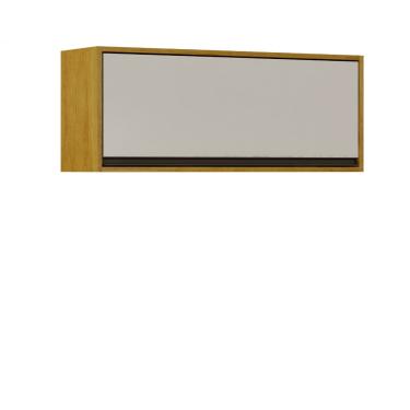 Imagem de Armário Aéreo 1 Porta Eduarda Plus CHF - Cinamomo/Off White