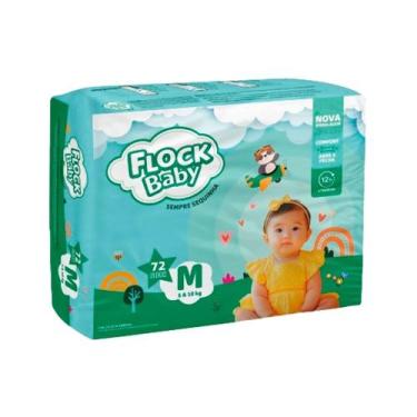 Imagem de Fralda Descartável Flock Baby Sempre Sequinha Hiper M 72 Unidades