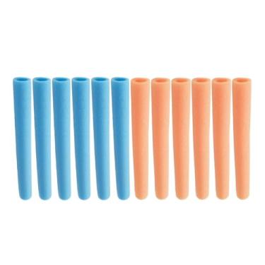 Imagem de Colaxi 12x Protetor de espuma para trampolim, acessórios para trampolim infantil, acolchoamento para cama de salto, corrimão, tubo, Laranja Azul