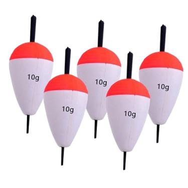 Imagem de UGPLM 5 peças de bóias de pesca, bóias de alta flutuabilidade, de espuma, conjunto para pesca de, peixe-gato e, 10g