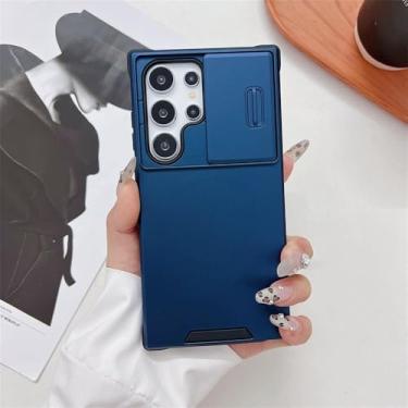 Imagem de Capa de proteção para câmera deslizante para Samsung Galaxy S25 S24 S23 Ultra S22 S21 s25 Plus Note20 A53 A33 A52 A32 A13 A14, azul, para Samsung S24Ultra