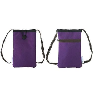 Imagem de Tainada Bolsa transversal pequena para smartphone, à prova de choque, bolsa de viagem para iPhone 16/15 Pro, 13 mini; Samsung Galaxy S24+, A54; Google Pixel 9/8, 9a; Moto G Stylus (Roxo)