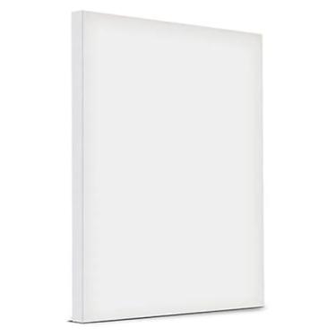 Imagem de Tela de Pintura 10x15cm sem Cavalete Branca Moldura de Madeira