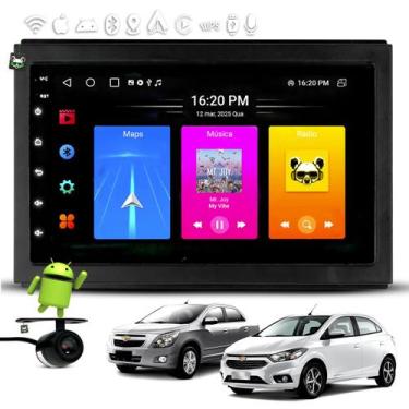 Imagem de Kit Multimídia Android Carplay 7 Pol Cobalt 2011 a 2015 Onix 2013 a 20
