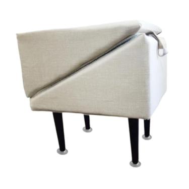 Imagem de Fenteer Escada para cachorro, sofá-cama, escada, apoio para os pés, rampa multifuncional estável para animais de estimação, design 2 em 1 para cães mais, Linho Cáqui