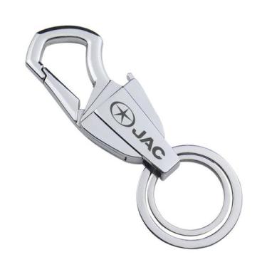 Imagem de Chaveiro Para Jac Prata Cromado E-J7 T40 T60 E-Js4 Luxo - J - Lualki S