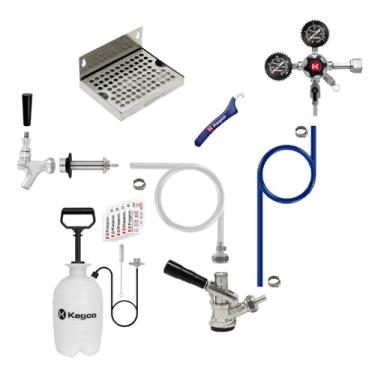 Imagem de Kit de conversão Kegerator Ultimate Door Mount com kit de limpeza sem enxágue - sem tanque