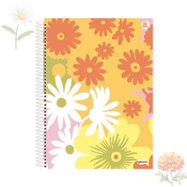 Imagem de Caderno Espiral Universitário feminino 10 Matérias 200 folhas Animativ