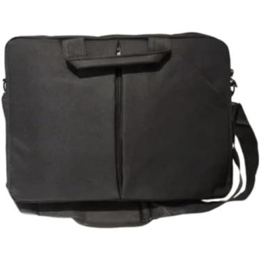 Imagem de Bolsa Transversal Notebook Pasta Mala Resistente Lisa (Preto)