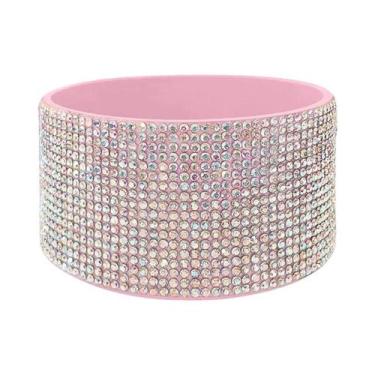 Imagem de Tampa De Copo De Silicone Antiderrapante Com Strass, Capa Protetora Co