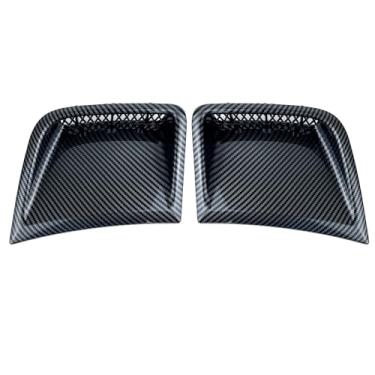 Imagem de SIPIDEAUT Capa de moldura lateral do para-choque dianteiro compatível com Subaru Impreza WRX STi 2008 2009 2010 2011 2012 2013 2014, par esquerdo + direito, 57739FG010 57739FG020 (estilo de fibra de