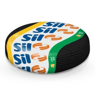 Imagem de Cabo Flexível Sil 2,5mm Rolo 100mts Preto - FIO E CABOS ELETRICOS