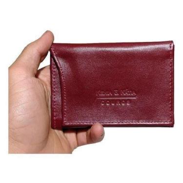 Imagem de Carteira Fina Slim Em Couro Porta Documento De Moto Carro Cnh Dinheiro