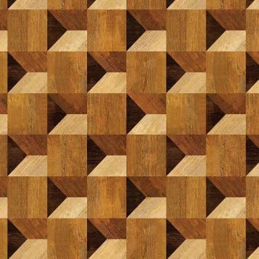 Imagem de Papel de Parede Adesivo Madeira Mosaico - 037 - Multimpressão