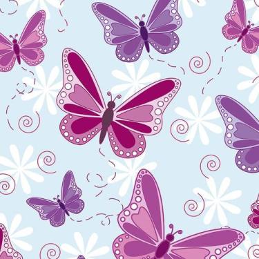 Imagem de Papel de Parede Adesivo Casual Borboletas - 166 - Multimpressão