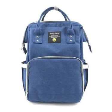 Imagem de Bolsa Mochila Maternidade Multifunção Super Pratica Moderna AZUL - REP