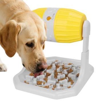 Imagem de Rrlihjgu Comedouro Lento Para Cães - Tigela Puzzle Alimentação Lenta Para Cães,Brinquedo Alimentação Jogo Comida Para Cão Gato Interior Exterior Viagem