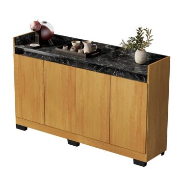 Imagem de Aparador Buffet Sala Lorde Marmorizado 4 Portas