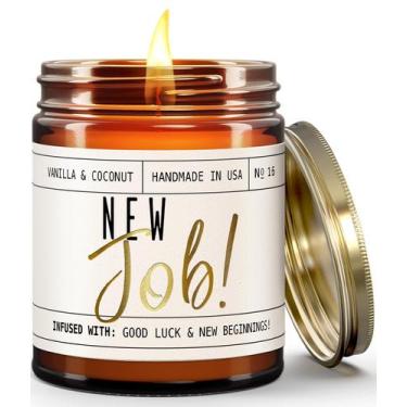 Imagem de Vela Soy and Sass New Job com baunilha e coco 250ml