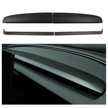 Imagem de StarYtbl Capa de painel de controle central e capa de ventilação frontal de ar condicionado para 2024 Model 3 Refresh Highland e 2025 Model Y Refresh Juniper (preto fosco)
