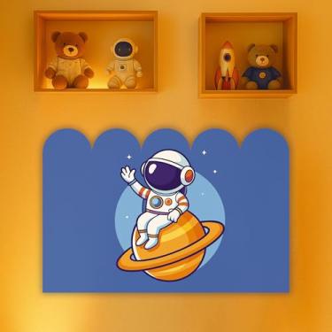 Imagem de Cabeceira de Cama Decorativa Infantil para Quarto de Meninos - Tema Astronauta (CabCerq-0086)
