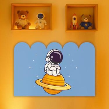 Imagem de Cabeceira de Cama Decorativa Infantil para Quarto de Meninos - Tema Astronauta (CabCerq-0090)