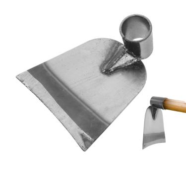Imagem de POPETPOP Substituição de cabeça de enxada manual - Cabeça de enxada de jardim de aço inoxidável, enxadas redondas portáteis, ferramenta de jardinagem para agricultura e afrouxamento