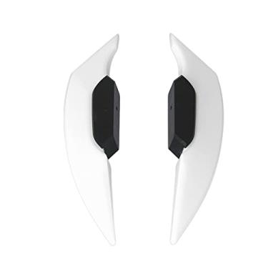 Imagem de MUNEFE SPOILER AROdasMENTICO AERODINAM, MOTORCYCHET WAPLET, 1 par de motocicleta lateral lateral para motocicletas bicicletas elétricas (White)