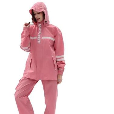 Imagem de Capa De Chuva Refletiva Para Adultos, Impermeável, Calças De Chuva Par