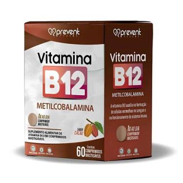 Imagem de Vitamina B12 Metilcobalamina Cacau 60 comprimidos - PREVENT PHARMA