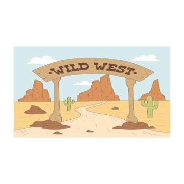 Imagem de Painel De Tecido Sublimado Velho Oeste - fabrikadefesta, 240x130cm