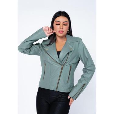 Imagem de Jaqueta de Couro Perfecto Verde - Parra Couros, GG