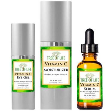Imagem de Conjunto de cuidados com a pele Tree of Life, sérum de vitamina C com 