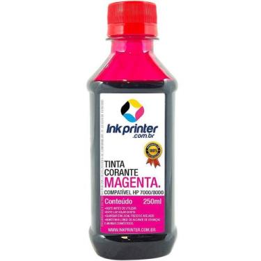 Imagem de Tinta Corante InkPrinter Magenta para HP Série 7000, 8000 (250ml)