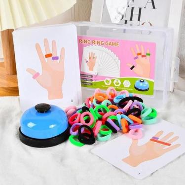 Imagem de Jogo De Tabuleiro De Anéis Coloridos Para Crianças, Brinquedo Educativ