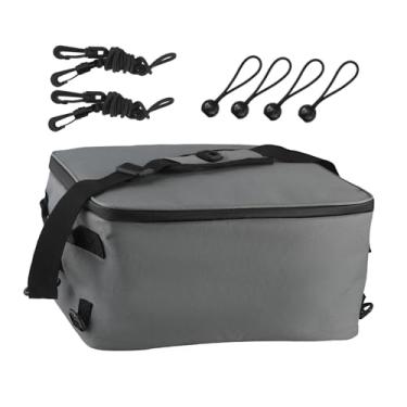 Imagem de UGPLM Bolsa térmica para prancha de remo, refrigerador para caiaque com zíper, organizador portátil, bolsa de ombro ajustável para canoa, caiaque, Cinza