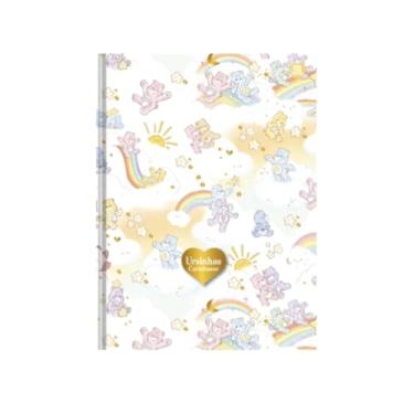 Imagem de Caderno Brochura Ursinhos Carinhosos Colegial 160 Folhas Ilustradas Pautadas, Estilo Papel de Carta - Para Escrever, estudar, Anotar, Nostálgico, Série Especial, Colecionável - CAPA SORTIDA - Pé de Lápis