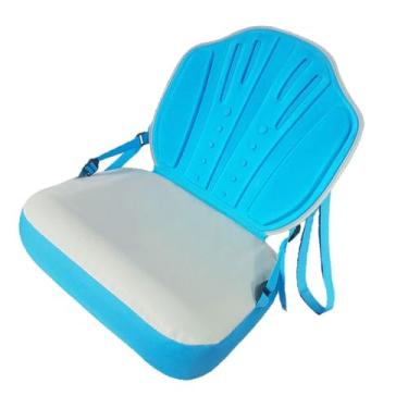 Imagem de kowaku Assento de caiaque, assento para prancha de remo, alça ajustável premium com suporte para as costas, inflável para rafting, barcos a remo, barcos de