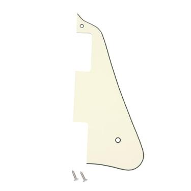 Imagem de Banworks 3 Ply Les Paul Pickguard LP Pickguard Placa contra arranhões 2 furos para guitarra elétrica Epiphone EPI Les Paul LP JT/HB-06 Ivory