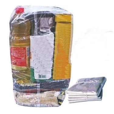 Imagem de 90 Sacos Plástico Transp. Cesta Básica 50X70Cm 0,015Mic (1Pc - Kromasa
