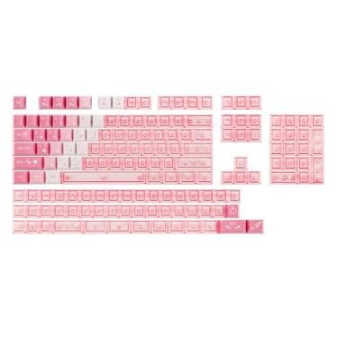 Imagem de EPOMAKER Conjunto de teclas DuoChrome, 150 teclas, Cherry Profile, Shine Through, PBT+PC, Dye-sub, 65%/75%/TKL/96%/tamanho completo, conjunto de teclas de teclado personalizadas para teclado mecânico