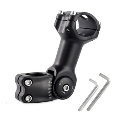 Imagem de COTOUXKER Suporte de haste de bicicleta para guidão, elevador de guidão de bicicleta adequado para mountain bike, bicicleta de estrada (ângulo)