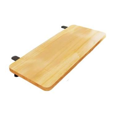 Imagem de IEUDNS Prateleira de extensão de mesa para escritório, adultos, suporte de mesa, acessórios de extensão, bandeja de teclado, fácil instalação, Cor de Madeira