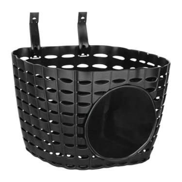Imagem de menolana Cesta de bicicleta infantil, cesto de armazenamento para guidão, portátil, substitui bolsa de bagagem removível à prova d'água, armazenamento para, Preto