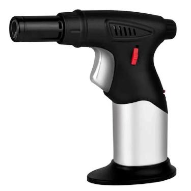 Imagem de Maçarico Portátil Recarregável Ultra Chama Com Acendimento Automático Regulável Multiuso Gourmet E Solda